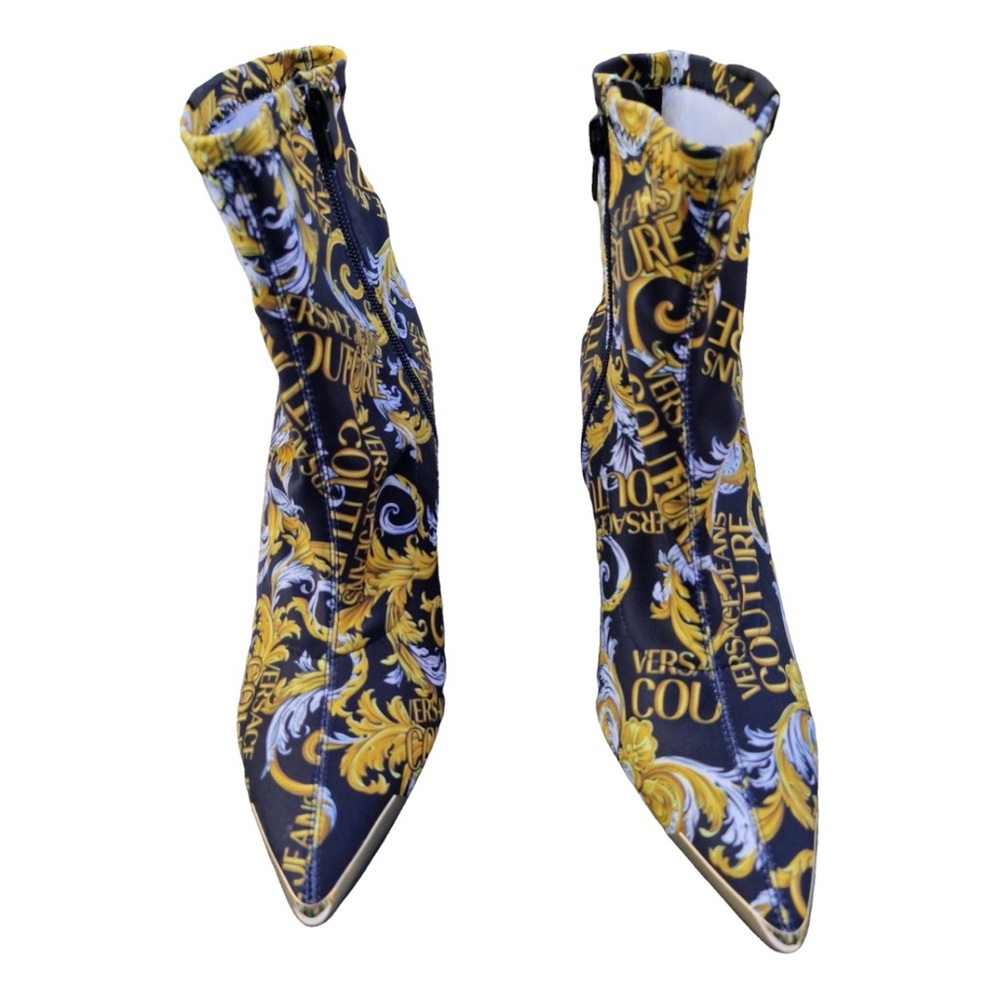 Versace Blue and Gold Women's Shoes